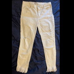 Free People White Jeans